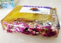Picture Shape Dry Flower Shea Butter Soap , Herbal Bath Natural Lavender Soap
