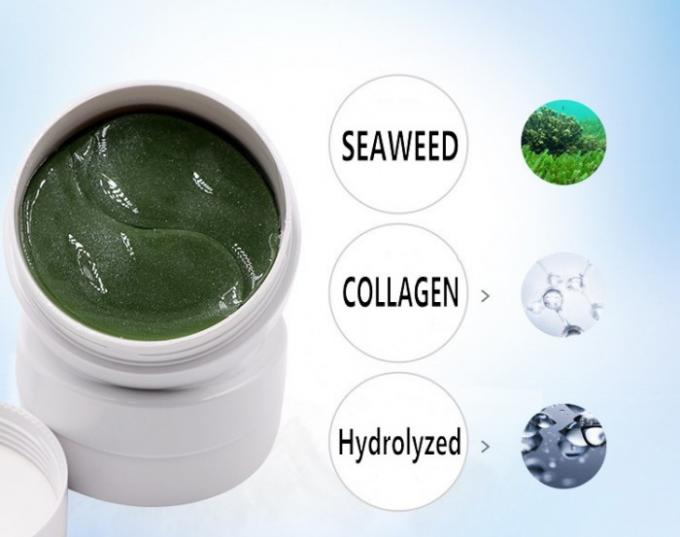 Hydrogel πράσινη τροφή φυκιών κρυστάλλου κολλαγόνων μασκών μπαλωμάτων ματιών σκλήρυνσης