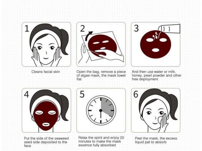 Φύκι εύκολο να κάνει τις μάσκες προσώπου, ευαίσθητη μάσκα προσώπου θεραπειών δερμάτων φυσική